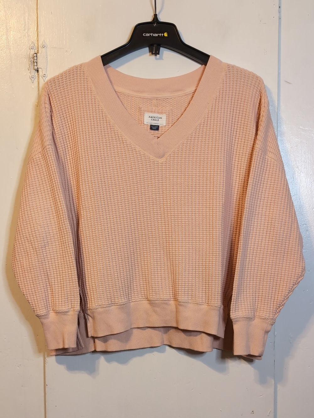 American Eagle Oversized Waffle Sweater womens XS